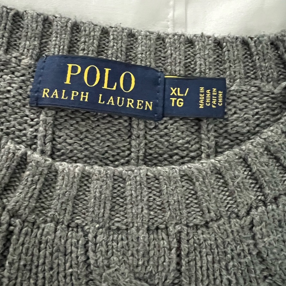Polo by Ralph Lauren Gray Crewneck Sweater for Men